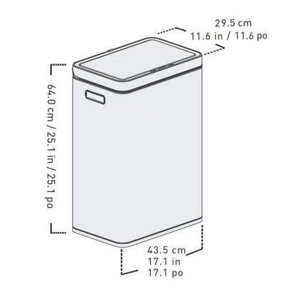 Sensible Eco Living センサーゴミ箱 47L　角型　コストコ　ごみ箱
