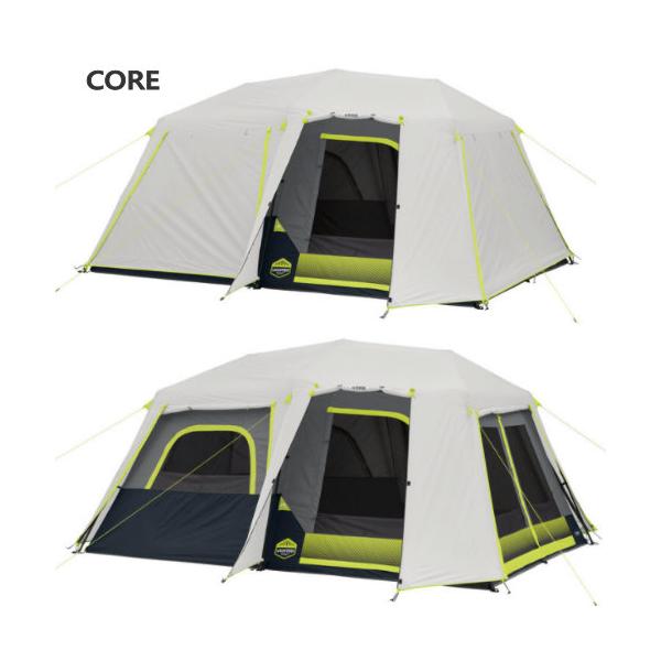 CORE コア 10人用 LEDライト付き インスタント キャビンテント