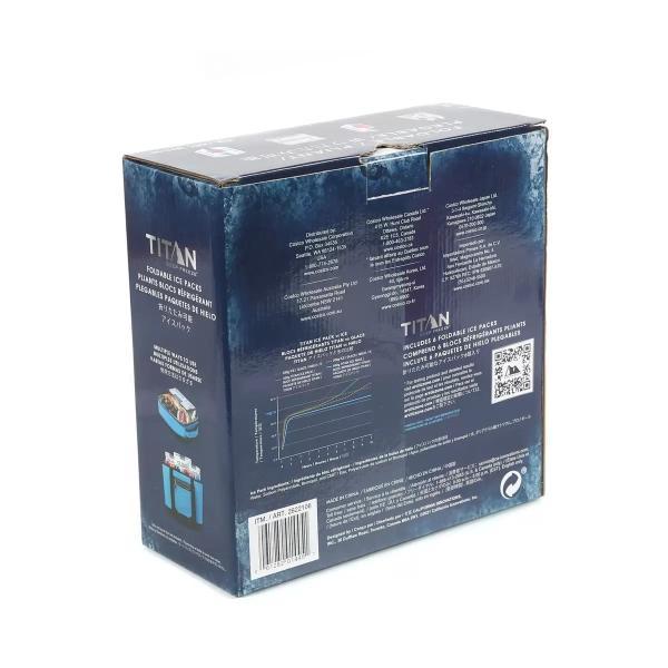 【2個セット】タイタン アイスパック（保冷剤）６個セット×２箱 Titan Ice pack 長時間 保冷 長持ち 繰り返し使用可