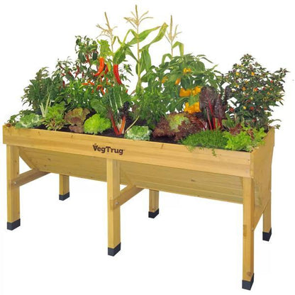ベジトラグ L 家庭菜園 プランター VEG TRUG L 木製プランター 高床式 大型 レイズドベットプランター