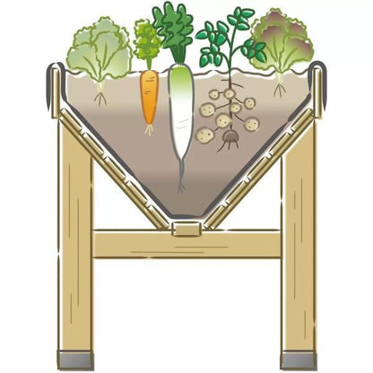 ベジトラグ L 家庭菜園 プランター VEG TRUG L 木製プランター 高床式 大型 レイズドベットプランター