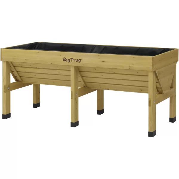 ベジトラグ L 家庭菜園 プランター VEG TRUG L 木製プランター 高床式 大型 レイズドベットプランター