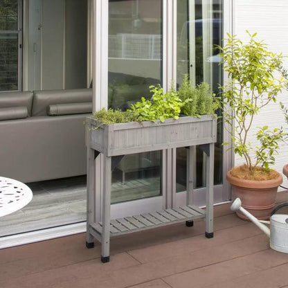 ベジトラグ ハーブ プランター スリム　VEGTRUG HERB PLANTER SLIM　 グレイウッド