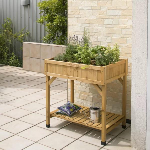 ベジトラグ ハーブ プランター ウッド VEG TRUG HERB PLANTER