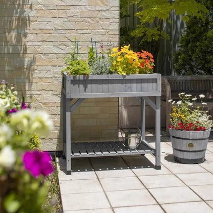 ベジトラグ ハーブ プランター グレイウッド VEG TRUG HERB PLANTER - GRAY WOOD　色：グレイウッド
