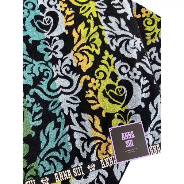 アナ スイ 大判タオル 101cmｘ177cm 唐草 緑 Anna Sui
