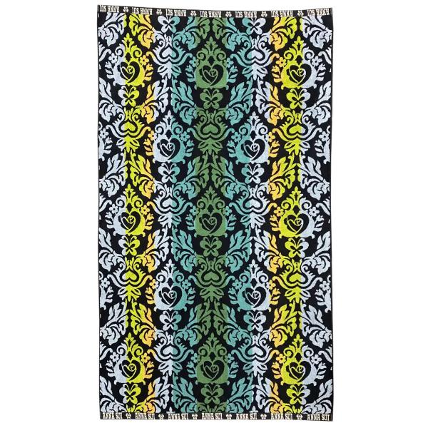 アナ スイ 大判タオル 101cmｘ177cm 唐草 緑 Anna Sui