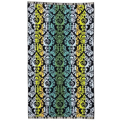 アナ スイ 大判タオル 101cmｘ177cm 唐草 緑 Anna Sui