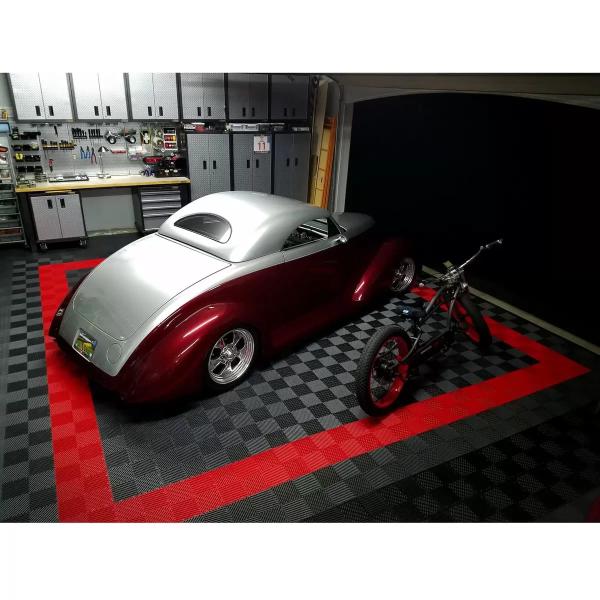 Moto Floor セルフドレイン ガレージフロアタイル 48枚