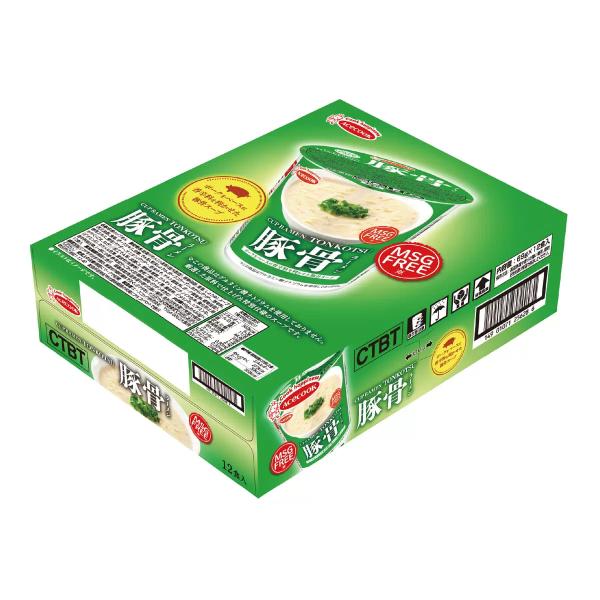 エースコック MSGフリー カップラーメン 豚骨味 12食 ACECOOK