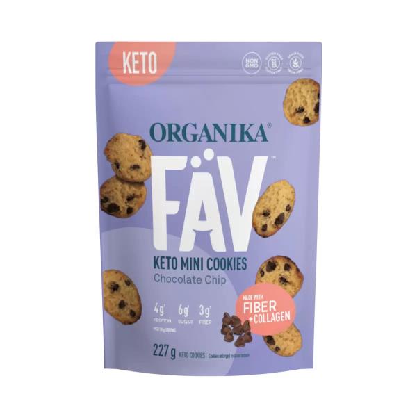 オーガニカ ケト チョコチップクッキー 227g Organika Cookies Chocolate Chip