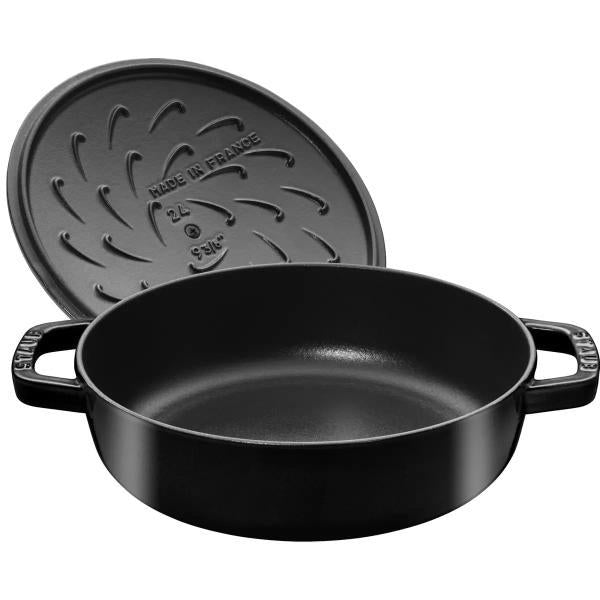 ストウブ ブレイザー 26cm シャイニーブラック　Staub　黒