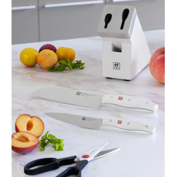 ツヴィリング ポルックス セルフシャープニング ナイフブロックセット 4点セット ホワイト Zwilling