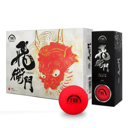 【2箱セット】飛衛門 マットカラー ゴルフボール 2ピース構造 12個入り マットレッド