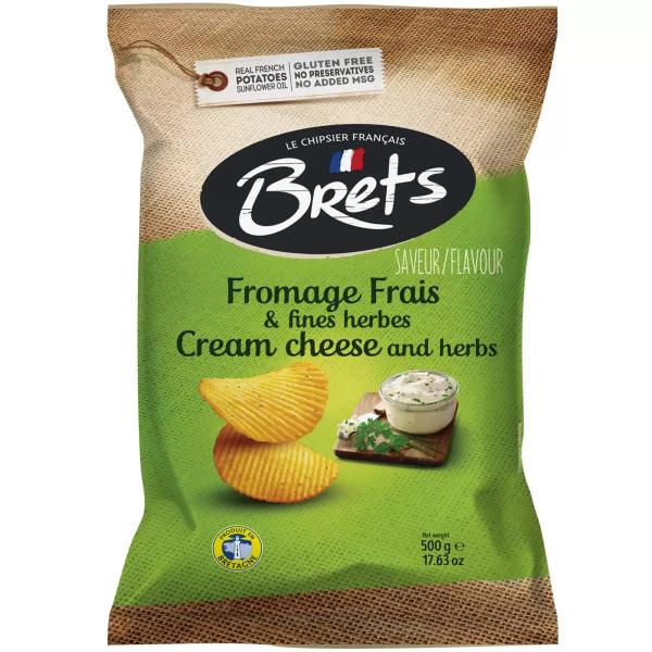 【2袋】ブレッツ ポテトチップス　クリームチーズ＆ハーブ味 500g