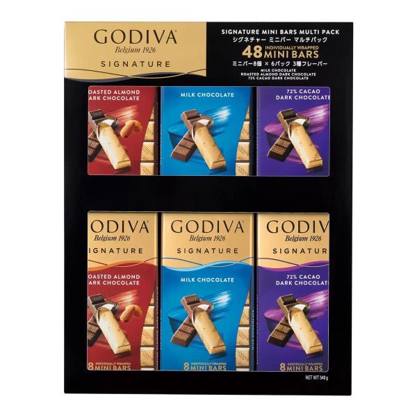ゴディバ シグネチャーミニバー マルチパック 3種 48個入り 540g Godiva