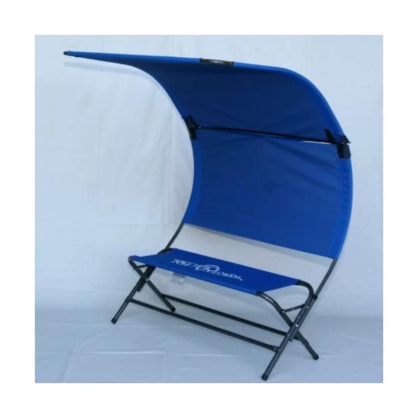 リューパラ　シェードチェアー 青Ryupara Shade Chair 日影付きベンチキャンプチェア