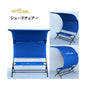 リューパラ　シェードチェアー 青Ryupara Shade Chair 日影付きベンチキャンプチェア