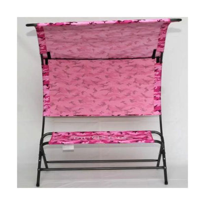 リューパラ　シェードチェアー ピンク迷彩色Ryupara Shade Chair 日影付きベンチキャンプチェア イス