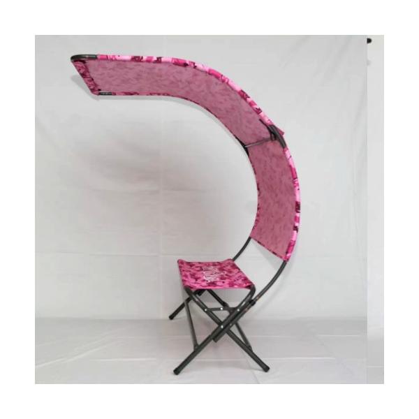 リューパラ　シェードチェアー ピンク迷彩色Ryupara Shade Chair 日影付きベンチキャンプチェア イス