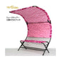 リューパラ　シェードチェアー ピンク迷彩色Ryupara Shade Chair 日影付きベンチキャンプチェア イス