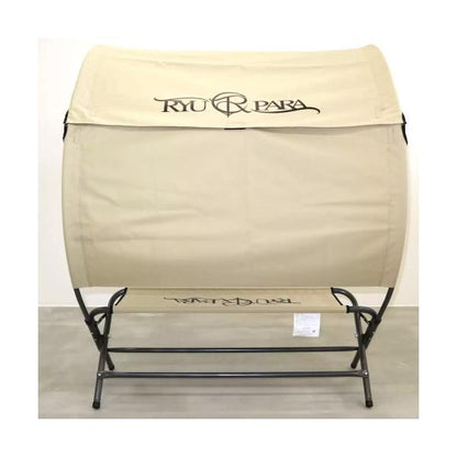 リューパラ　シェードチェアー ベージュRyupara Shade Chair 日影付きベンチキャンプチェア イス