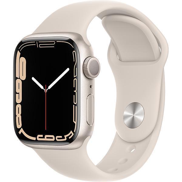 Apple Watch Series 7 GPS 45mm スターライトアルミニウムケース スターライトスポーツバンド