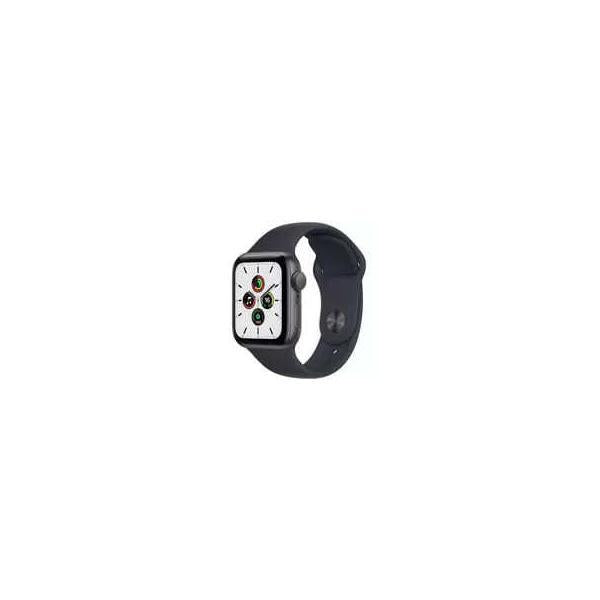 Apple Watch SE GPS 40mm スペースグレイ アルミニウムケース ミッドナイトスポーツバンド 色：ミッドナイト