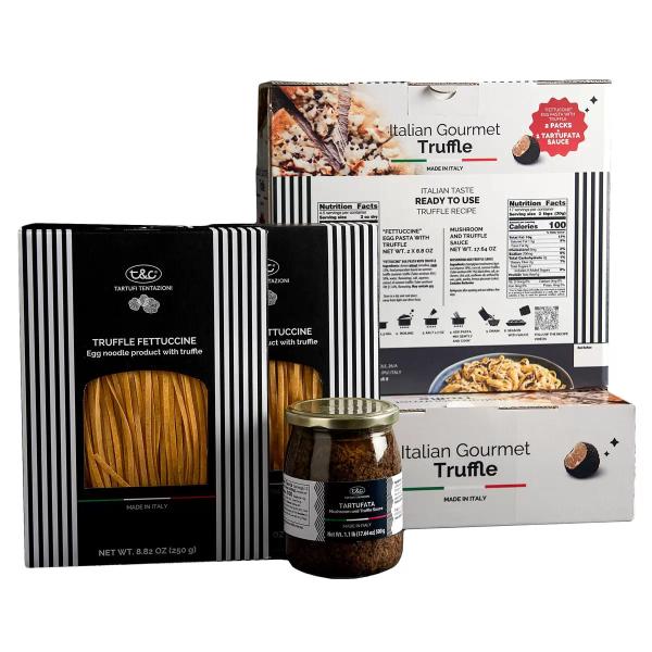 イタリアングルメセット フェットチーネ 250g x 2袋 ＆ パスタソース 500g x 1瓶