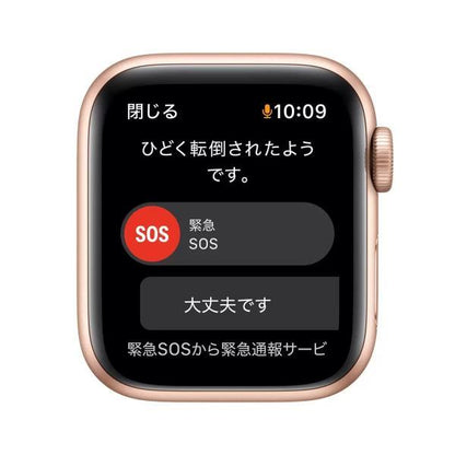 Apple Watch SE GPS 40mm ゴールドアルミニウムケース スターライトスポーツバンド 色：スターライト