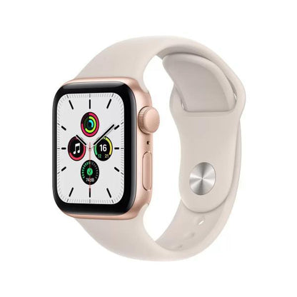 Apple Watch SE GPS 40mm ゴールドアルミニウムケース スターライトスポーツバンド 色：スターライト
