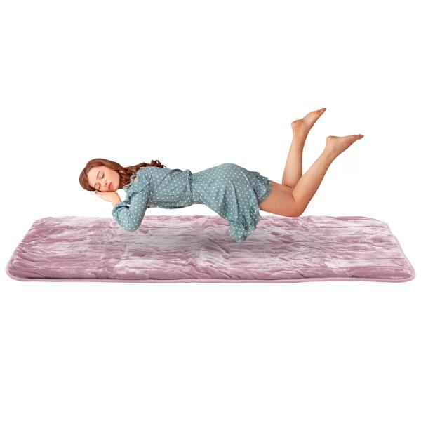 YAMAZEN ふんわりごろ寝 電気カーペット ラベンダー YWC-C20-LV　色：ラベンダー 電気毛布 切り忘れ防止タイマー 温度調節 中綿1.5倍ふわふわ