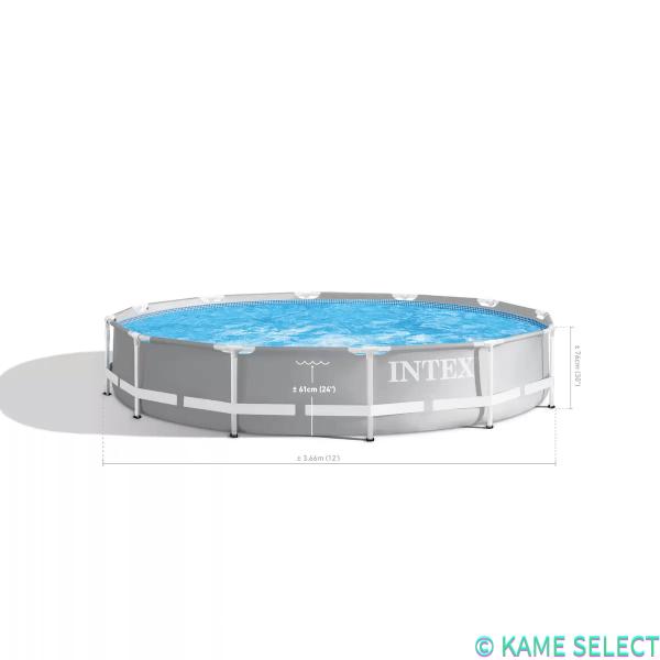 INTEX インテックス 3.66m x 76cm プリズムフレームプレミアムプールセット カバー付 26710NP