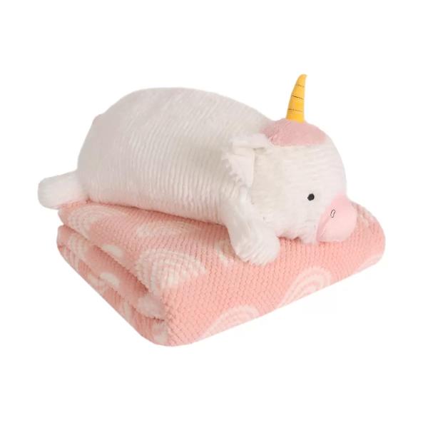 リトルミラクル ブランケット＆クッション セット 76×114cm ユニコーン