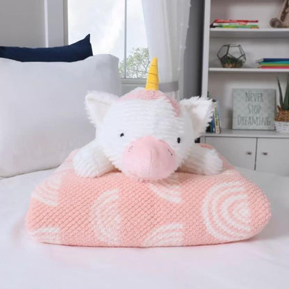 リトルミラクル ブランケット＆クッション セット 76×114cm ユニコーン
