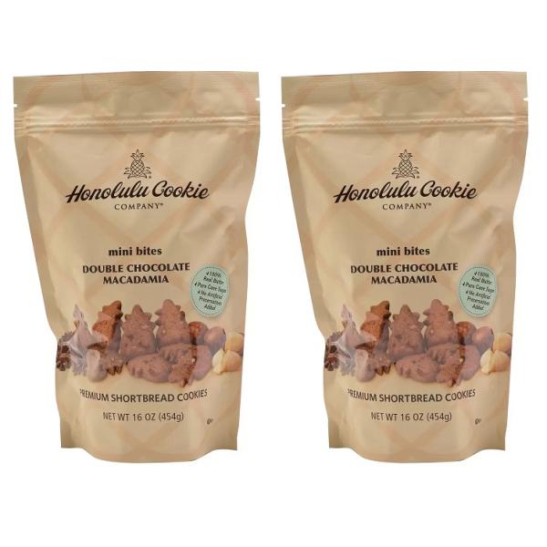 【2個セット】ホノルルクッキー ダブルチョコレートマカデミア 454g
