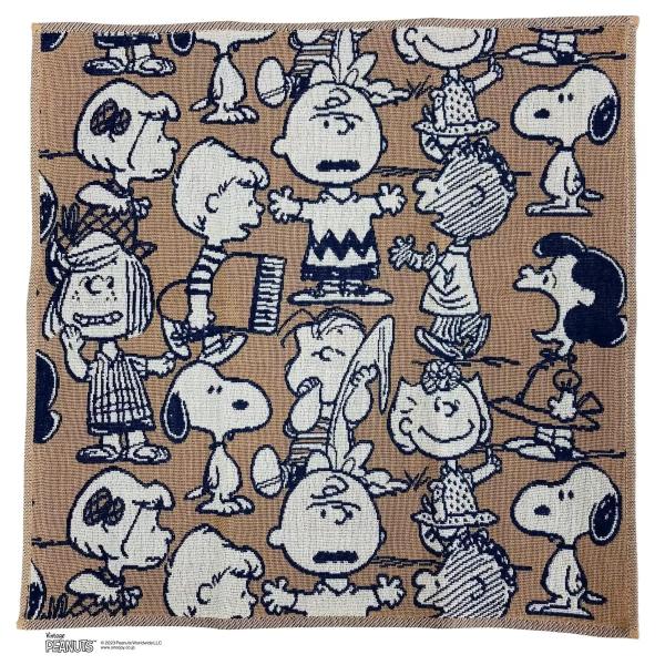 スヌーピー3重ガーゼハンカチ 34X34cm 5枚セット