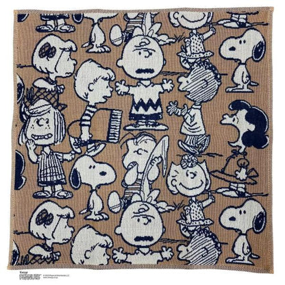 スヌーピー3重ガーゼハンカチ 34X34cm 5枚セット
