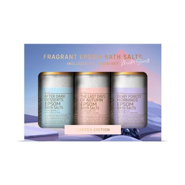 Salts&CO. Winter Scented Gift Pack 1kg × 3種類の香り　エプソムバスソルト　ソルトアンドコー