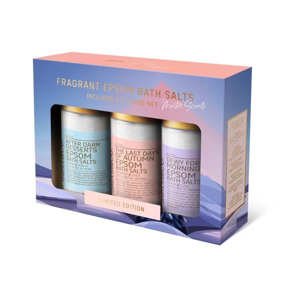 Salts&CO. Winter Scented Gift Pack 1kg × 3種類の香り　エプソムバスソルト　ソルトアンドコー