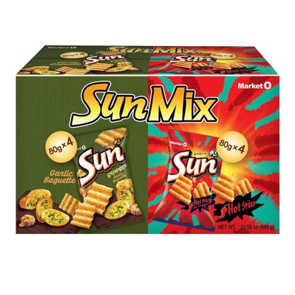サンミックス 80g x 8袋　スナック菓子