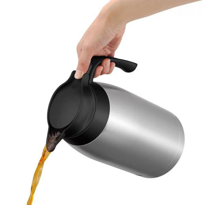 サーモス ステンレス ハンドポット 2L ステンレスブラック Thermos