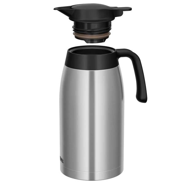 サーモス ステンレス ハンドポット 2L ステンレスブラック Thermos