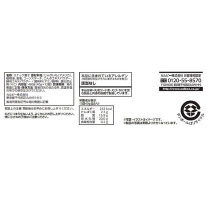【2袋】カルビー じゃがビー うすしお味 40g × 12袋 Calbee Jagabee