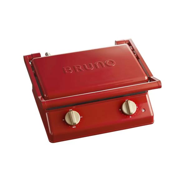 ブルーノ グリルサンドメーカーダブル BOE084-RD　BRUNO