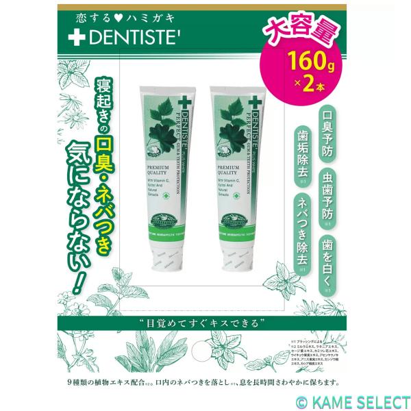 デンティス 歯磨き粉 チューブタイプ 160g x 2本