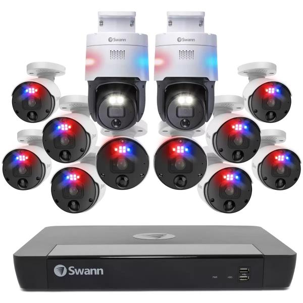 Swann（スワン）16CH NVR 4TB システム 12MPカメラ 12台セット