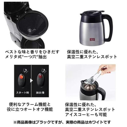 メリタ フィルターコーヒーメーカー ノア SKT54-3-W