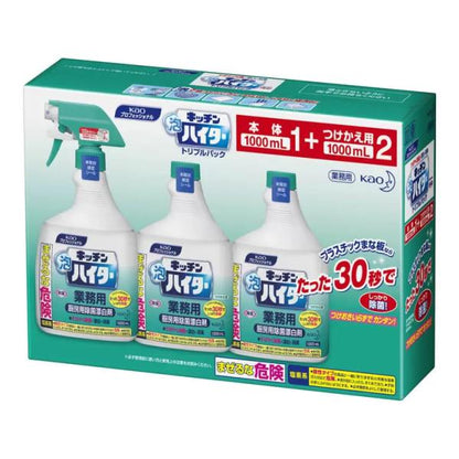 キッチン泡ハイター 本体1000ml + 付替1000ml x 2個