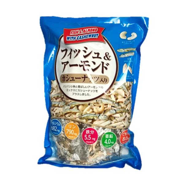 【2袋セット】フィッシュ & アーモンド カシューナッツ入り 420g